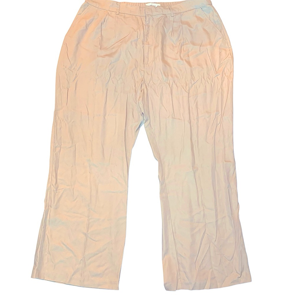 • Abercrombie tailored wide leg pant khaki xlarge short
